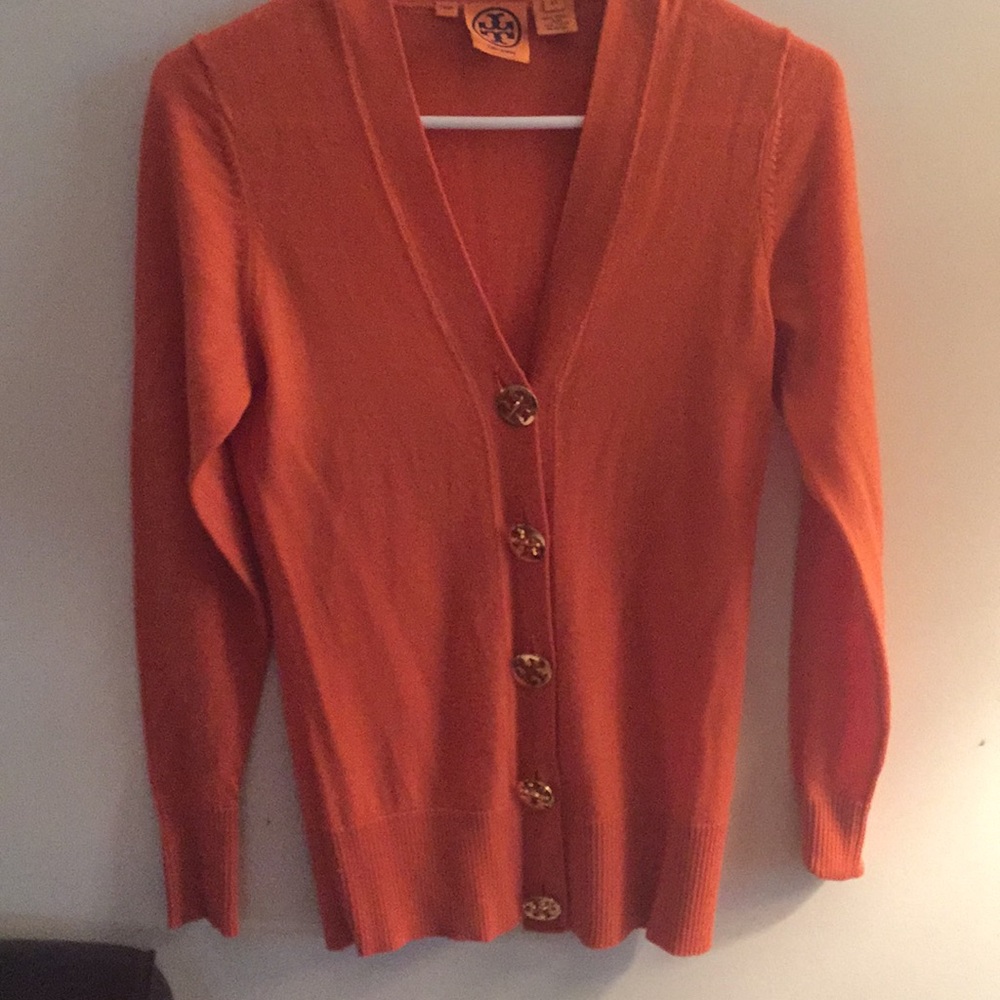 Tory Burch V-Neck Cardigan Sweater